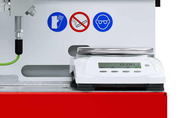 Integrated precision scale 